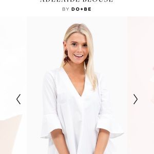 Tuckernuck Adelaide blouse in snow NWT